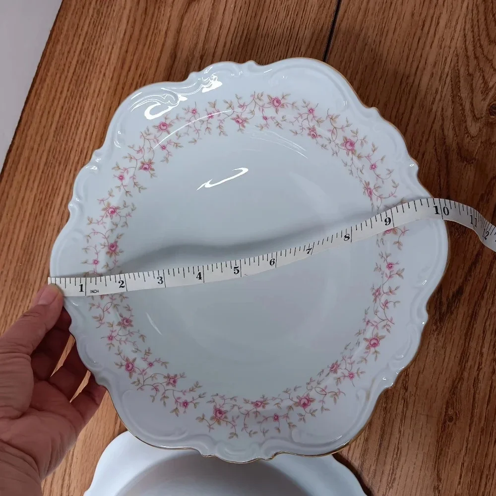 2 Mitterteich Bavaria deep plates, made in Germany.